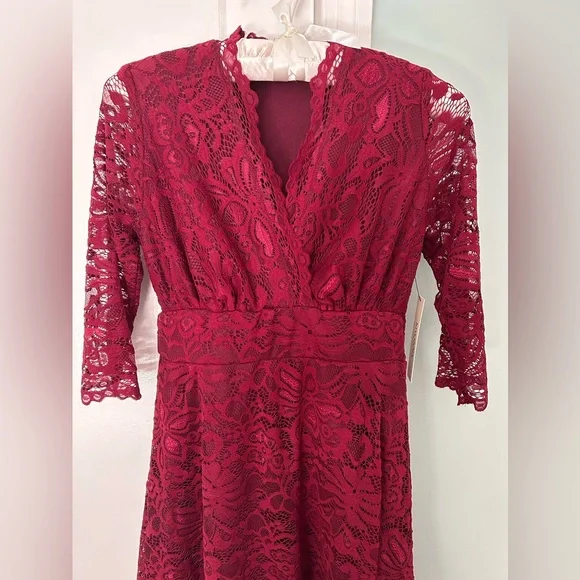 NWT Kiyonna mademoiselle lace floral cocktail dress XS - Picture 3 of 9